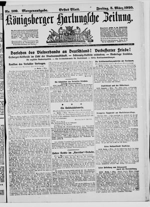 Königsberger Hartungsche Zeitung on Mar 5, 1920
