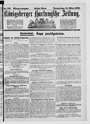 Königsberger Hartungsche Zeitung vom 18.03.1920
