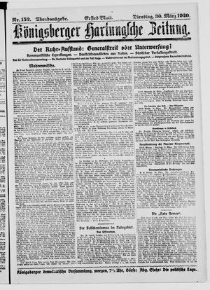 Königsberger Hartungsche Zeitung vom 30.03.1920