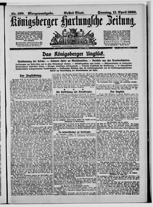 Königsberger Hartungsche Zeitung on Apr 11, 1920