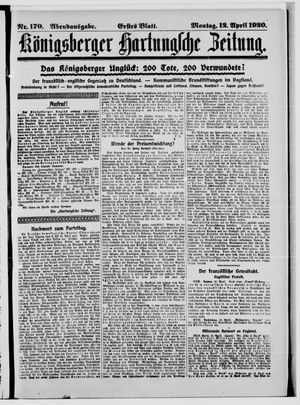 Königsberger Hartungsche Zeitung on Apr 12, 1920