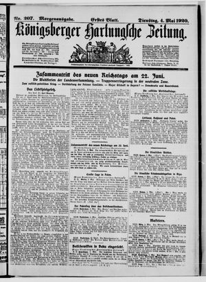 Königsberger Hartungsche Zeitung vom 04.05.1920