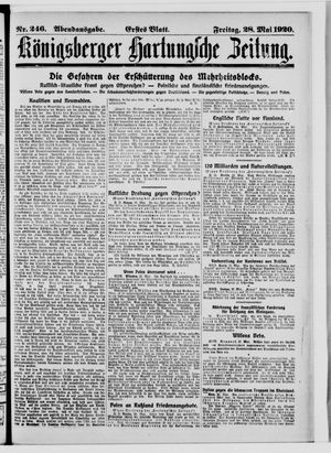Königsberger Hartungsche Zeitung vom 28.05.1920