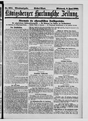 Königsberger Hartungsche Zeitung vom 02.06.1920