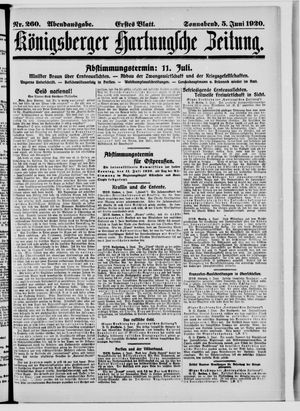 Königsberger Hartungsche Zeitung vom 05.06.1920