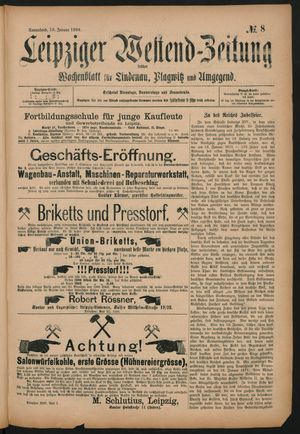 Leipziger Westend-Zeitung vom 18.01.1896