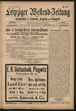 Leipziger Westend-Zeitung vom 29.02.1896