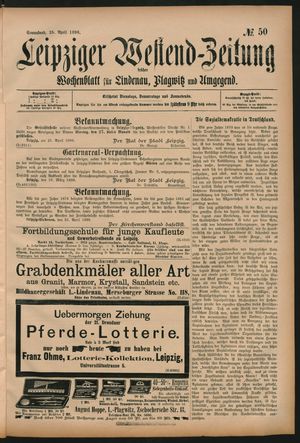 Leipziger Westend-Zeitung vom 25.04.1896