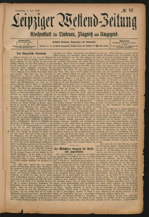 Leipziger Westend-Zeitung vom 09.07.1896