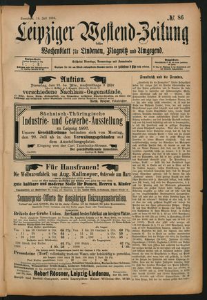 Leipziger Westend-Zeitung vom 18.07.1896