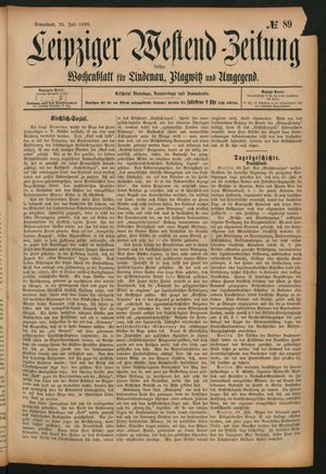 Leipziger Westend-Zeitung vom 25.07.1896