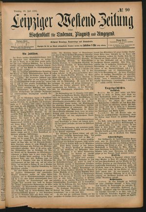 Leipziger Westend-Zeitung vom 28.07.1896