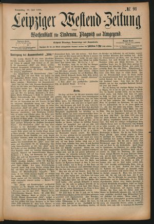 Leipziger Westend-Zeitung vom 30.07.1896