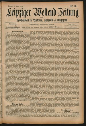 Leipziger Westend-Zeitung vom 11.08.1896