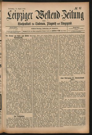 Leipziger Westend-Zeitung on Aug 13, 1896