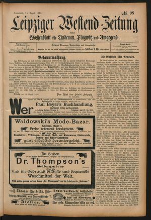 Leipziger Westend-Zeitung vom 15.08.1896