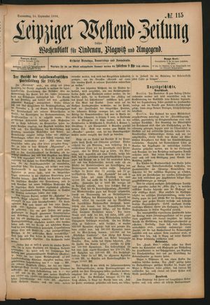 Leipziger Westend-Zeitung vom 24.09.1896