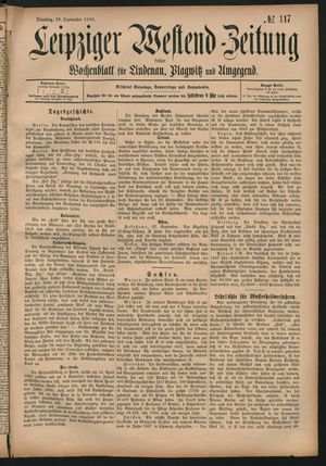 Leipziger Westend-Zeitung vom 29.09.1896