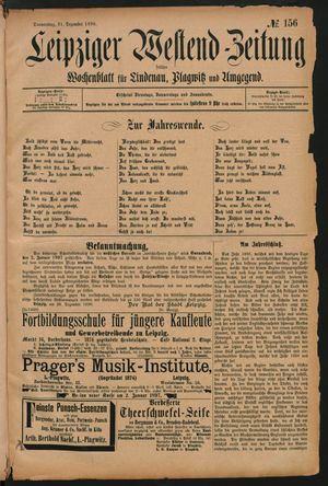 Leipziger Westend-Zeitung vom 31.12.1896