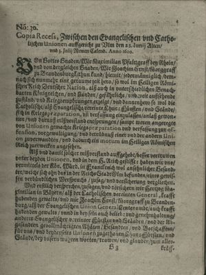 Zeitung auß Deutschlandt, Welschlandt, Franckreich, Böhmen, Hungarn, Niederlandt und andern Orten on Aug 3, 1620