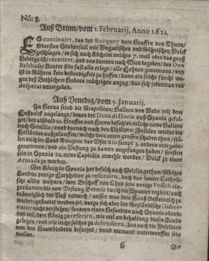 Bericht waß sich zugetragen unnd begeben on Mar 8, 1621