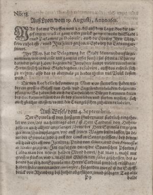 Bericht waß sich zugetragen unnd begeben on Oct 4, 1621
