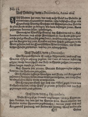 Zeitung so im ... Jahr von Wochen zu Wochen colligirt und zusammen getragen worden vom 09.01.1623