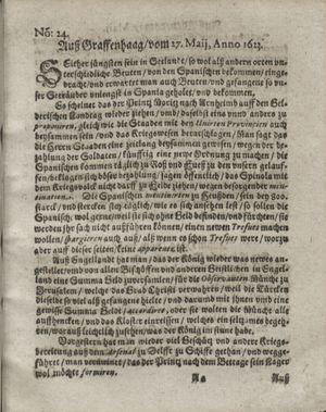 Zeitung so im ... Jahr von Wochen zu Wochen colligirt und zusammen getragen worden on Jun 26, 1623