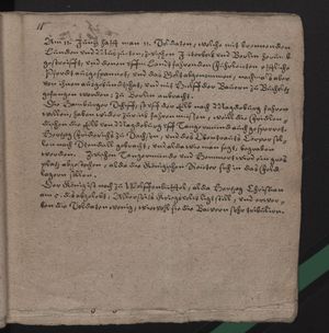 Sogenannte Aviso während des dreißigjährigen Krieges mit Handschrifts-Lettern gedruckt on Jun 22, 1626