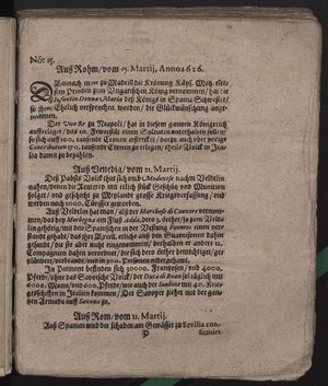 Fragmente von öffentlichen Zeitungen während des dreißigjährigen Krieges vom 20.04.1626