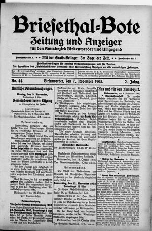 Briesetal-Bote vom 07.11.1903