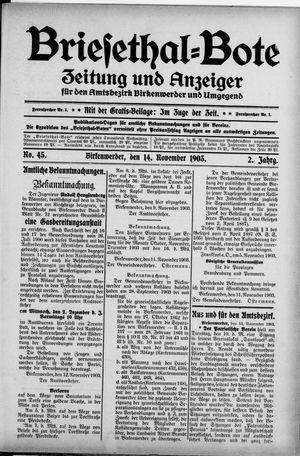 Briesetal-Bote on Nov 14, 1903