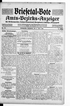 Briesetal-Bote vom 03.06.1905