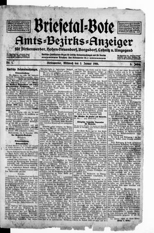 Briesetal-Bote on Jan 3, 1906