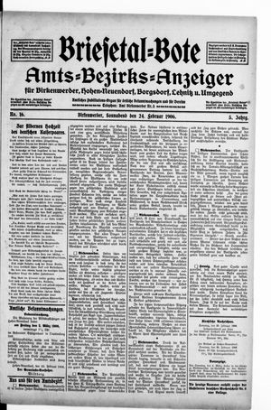 Briesetal-Bote on Feb 24, 1906