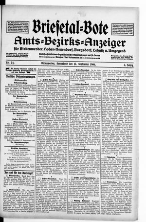 Briesetal-Bote vom 15.09.1906