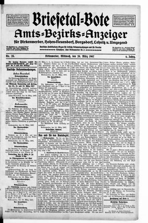 Briesetal-Bote on Mar 20, 1907