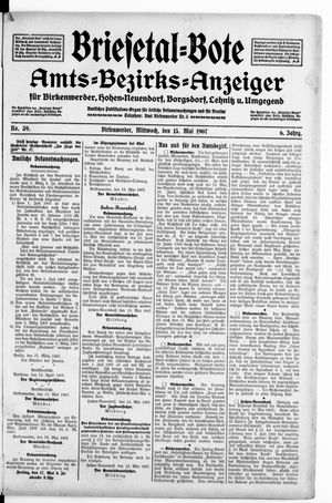 Briesetal-Bote vom 15.05.1907