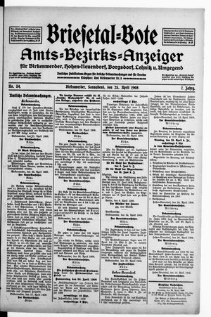 Briesetal-Bote on Apr 25, 1908