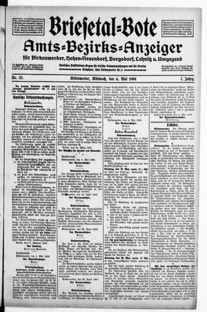 Briesetal-Bote vom 06.05.1908