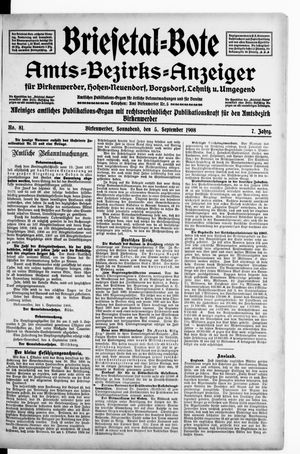 Briesetal-Bote vom 05.09.1908