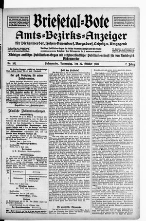 Briesetal-Bote vom 22.10.1908