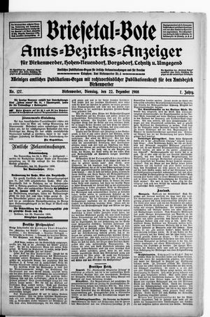 Briesetal-Bote vom 22.12.1908