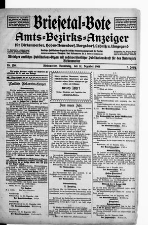 Briesetal-Bote vom 31.12.1908