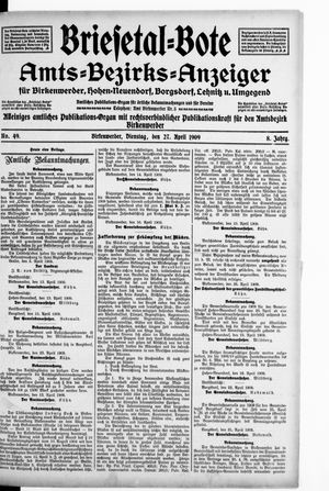 Briesetal-Bote vom 27.04.1909