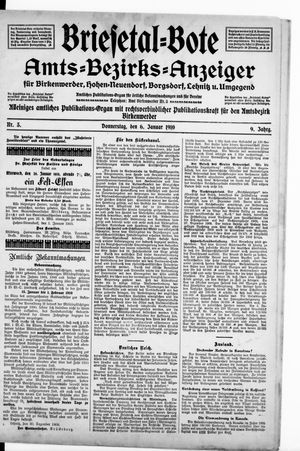Briesetal-Bote on Jan 6, 1910