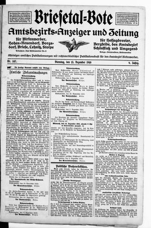 Briesetal-Bote vom 13.12.1910