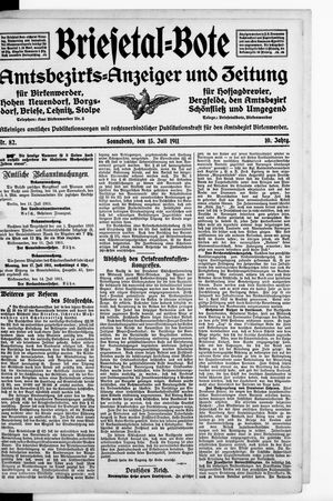 Briesetal-Bote vom 15.07.1911