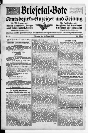 Briesetal-Bote vom 15.08.1911