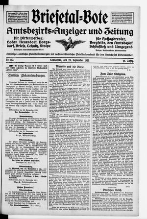 Briesetal-Bote vom 23.09.1911
